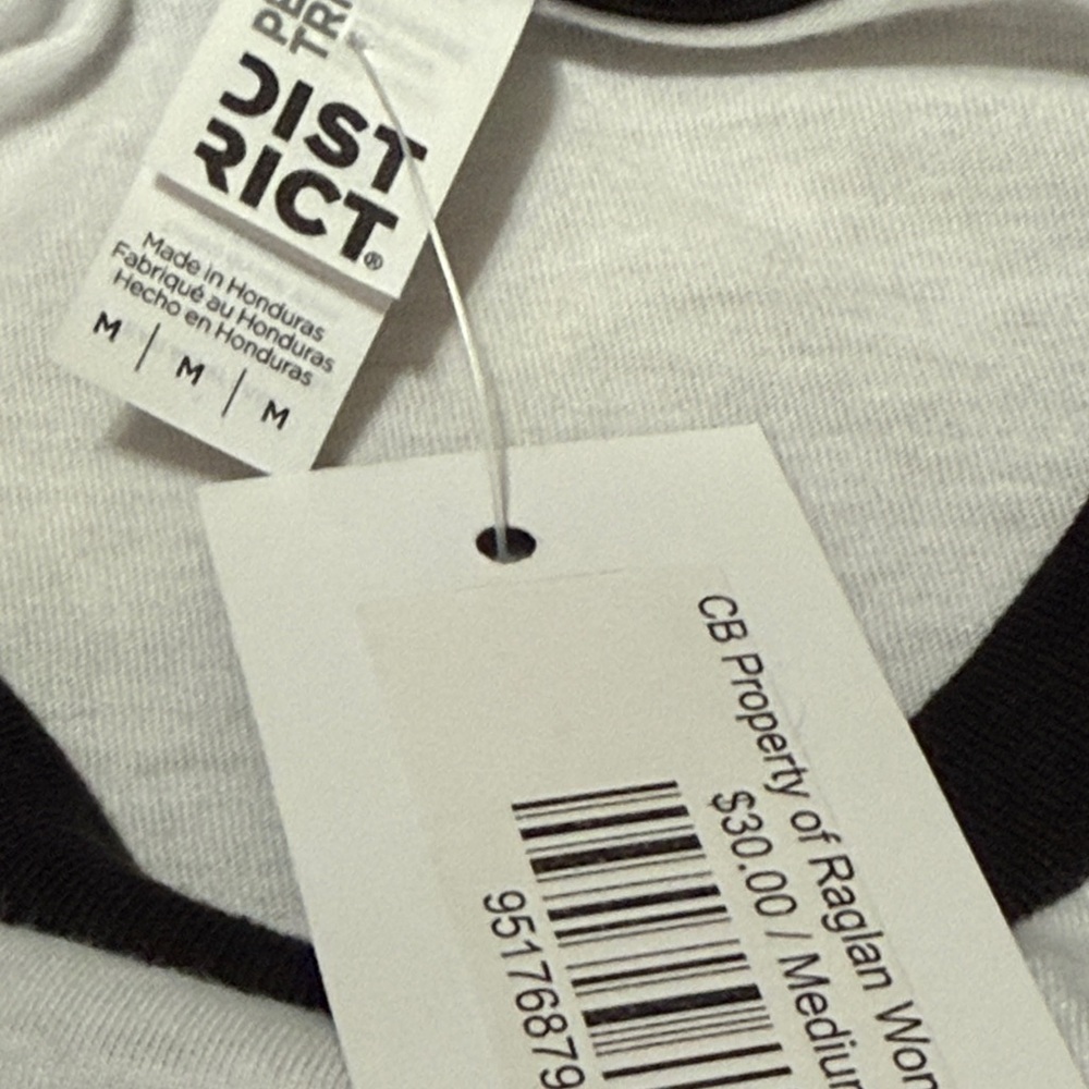 District Black and White Pittsburgh Riverhounds Raglan Tee - Picture 2 of 4